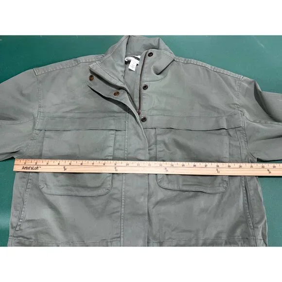 CASLON Green Crop Utility Jacket SMALL - Picture 10 of 10